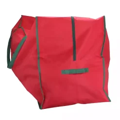 Kirklands Home Red and Green Christmas Storage Bag with ID Window