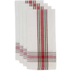 Online Kirklands Home Red and Green Plaid Napkins, Set of 4