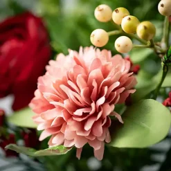 Sale Kirklands Home Red and Pink Mixed Floral Stems, Set of 3