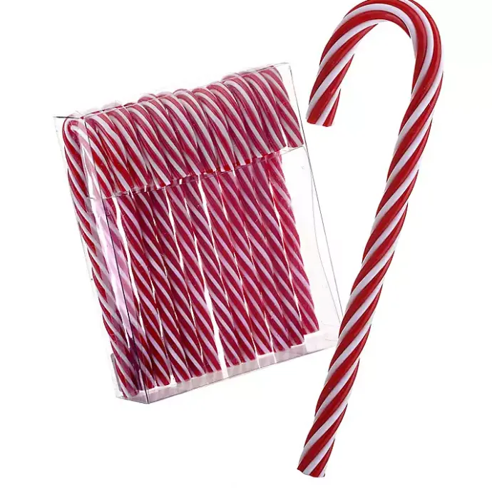 Sale Kirklands Home Red and White Candycane Ornaments, Set of 12