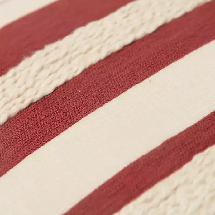 Online Kirklands Home Red Asymmetrical Linear Throw Pillow