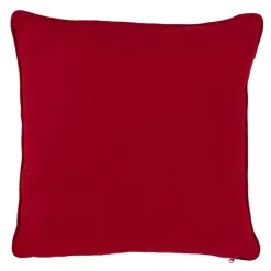 Sale Kirklands Home Red Back White Snowy Snowflake Christmas Pillow