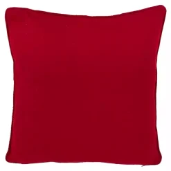Outlet Kirklands Home Red Background White Snowflakes Christmas Pillow