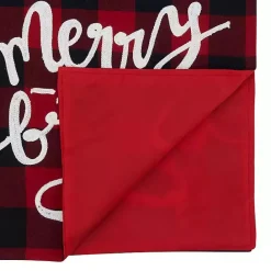 New Kirklands Home Red Buffalo Check Merry & Bright Table Runner