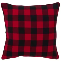 Discount Kirklands Home Red Buffalo Check Snowy Snowflake Christmas Pillow