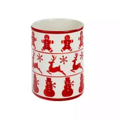 Discount Kirklands Home Red Christmas Characters Utensil Holder