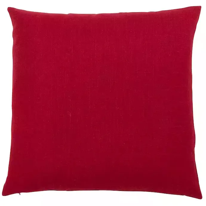 Sale Kirklands Home Red Christmas Tree LED Square Pillow