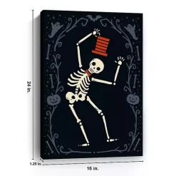 Sale Kirklands Home Red Dancing Skeleton Man Halloween Wall Plaque