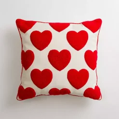 Best Kirklands Home Red Heart Applique Pillow