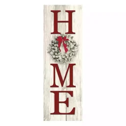 Sale Kirklands Home Red Home with Wreath Canvas Art Print