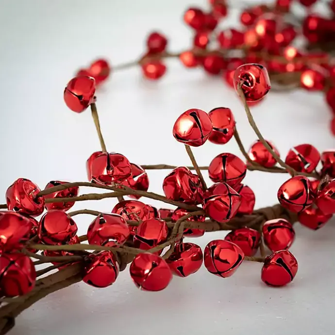 Best Kirklands Home Jingle Bells Christmas Garland Red