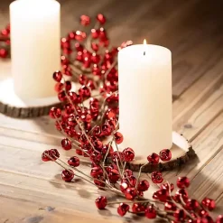 Best Kirklands Home Jingle Bells Christmas Garland Red