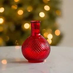 Online Kirklands Home Mercury Glass Vase Red