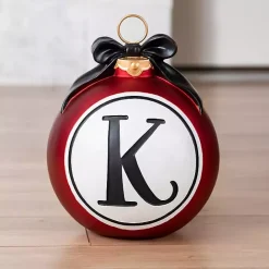 Outlet Kirklands Home Red Monogram K Ornament
