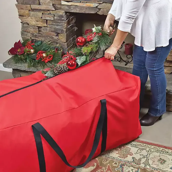 Discount Kirklands Home Multipurpose Christmas Storage Bag Red