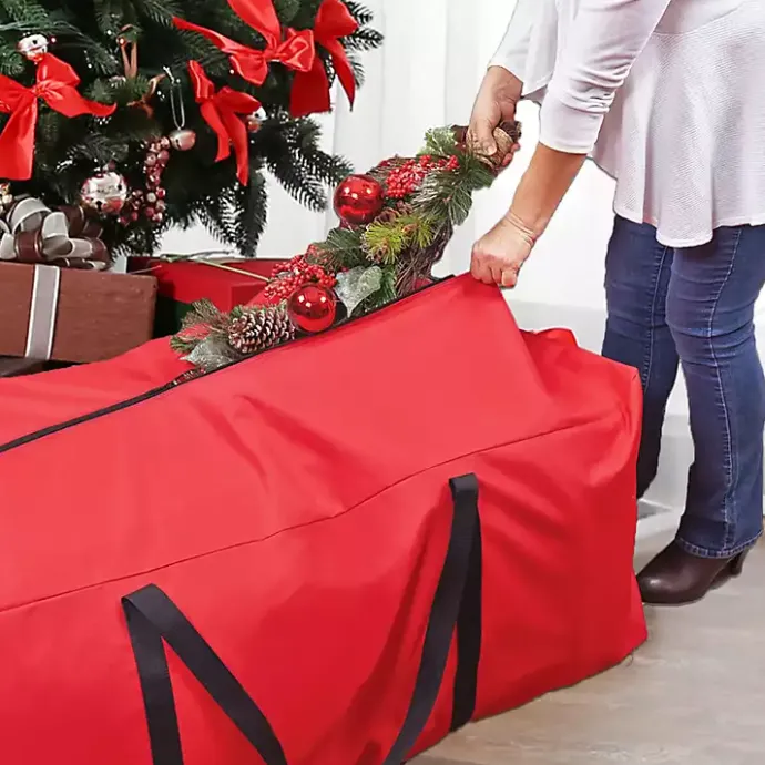 Discount Kirklands Home Multipurpose Christmas Storage Bag Red