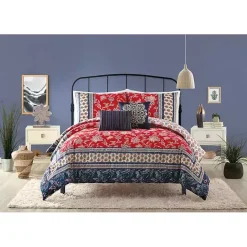 Best Kirklands Home Red Navy Marbella Queen 5-pc. Comforter Set