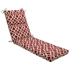 Best Kirklands Home Red New Geometric Outdoor Chaise Cushion
