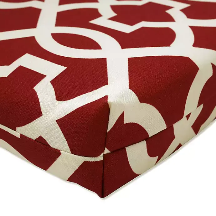 Best Kirklands Home Red New Geometric Outdoor Chaise Cushion