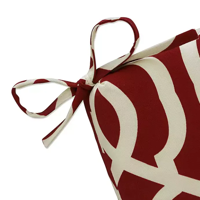 Best Kirklands Home Red New Geometric Outdoor Chaise Cushion