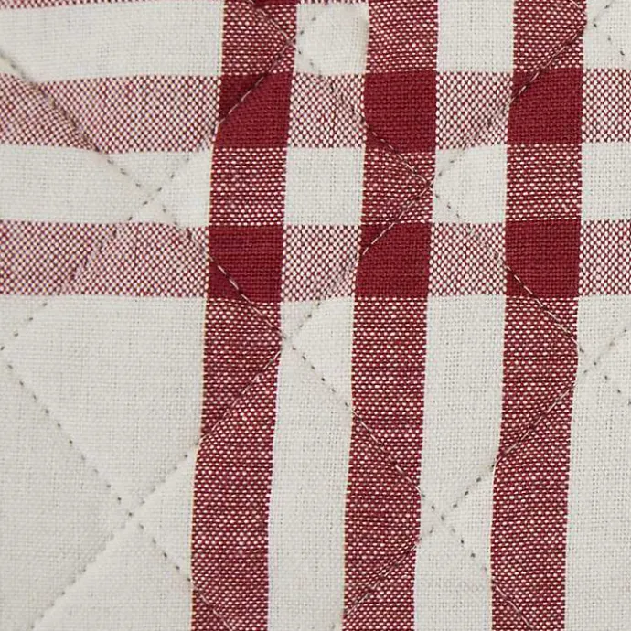 Discount Kirklands Home Red Plaid Eat Drink Enjoy 4-pc. Dish Towel Set