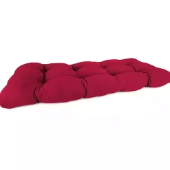 Sale Kirklands Home Pompei Wicker Settee Outdoor Cushion Red
