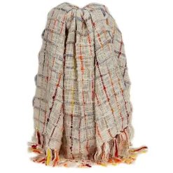 Best Kirklands Home Red Primitive Squares Handloomed Throw Blanket