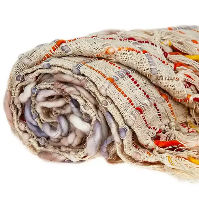 Best Kirklands Home Red Primitive Squares Handloomed Throw Blanket