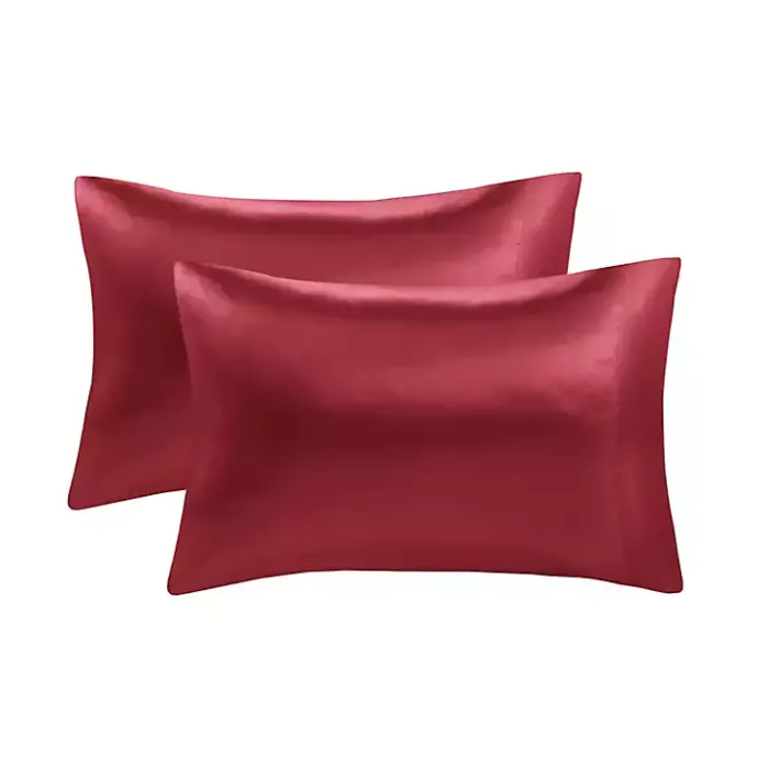 Best Kirklands Home Satin King 2-pc. Pillow Case Set Red