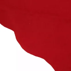 Kirklands Home Scalloped Edge Christmas Tree Skirt Red