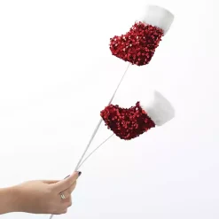 Sale Kirklands Home Stockings Christmas Stems, Set of 3 Red