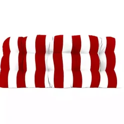 Sale Kirklands Home Red Stripe French 3-pc. Outdoor Wicker Cushion Set