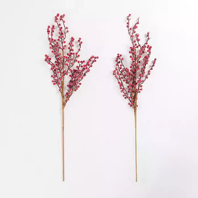 Sale Kirklands Home Sugar Berry Tree Picks, Set of 2 Red