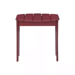 Online Kirklands Home Warren Adirondack Outdoor Accent Table Red