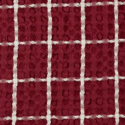 Outlet Kirklands Home Windowpane Oversized Dish Towels, Set of 2 Red