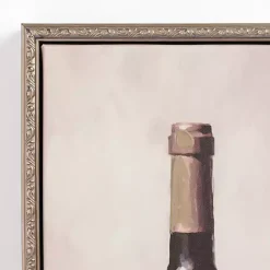 Clearance Kirklands Home Red Wine Vintage Framed Canvas Art Print