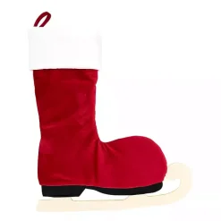 New Kirklands Home Winter Skate Stocking Red
