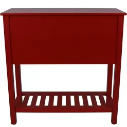 Best Kirklands Home Wood 4-Drawer Console Table Red