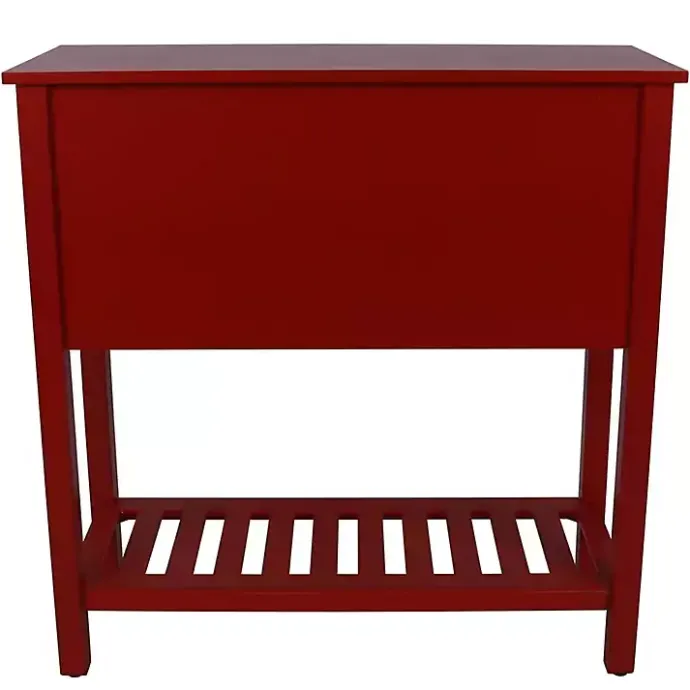 Best Kirklands Home Wood 4-Drawer Console Table Red