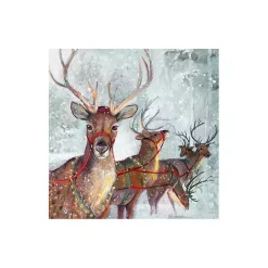 Sale Kirklands Home Reindeer Friends Canvas Art Print