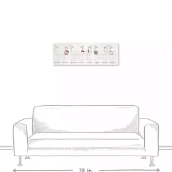 Sale Kirklands Home Reindeer Lineup Canvas Art Print White