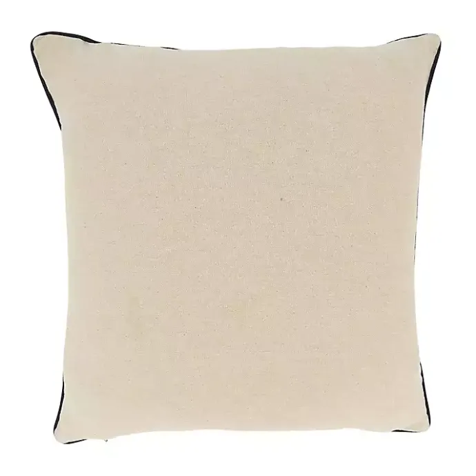 Sale Kirklands Home Relax Beachscape Embroidered Throw Pillow