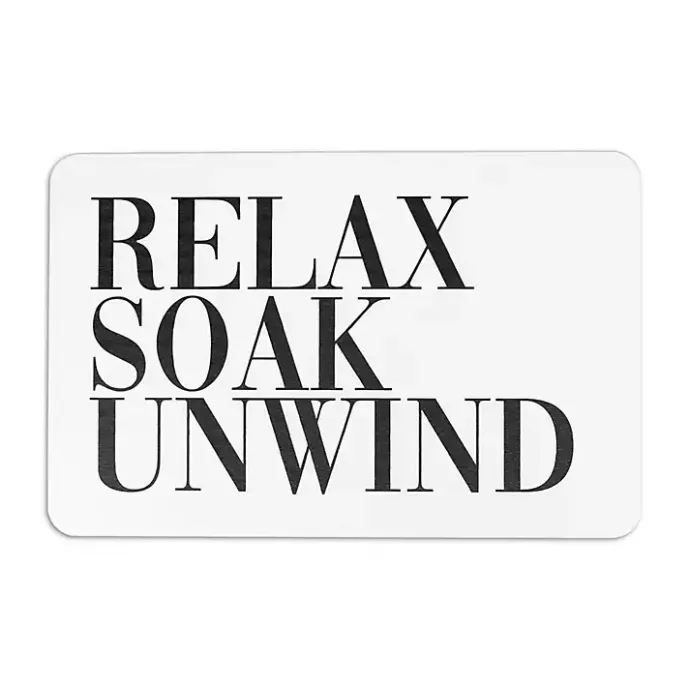 New Kirklands Home Relax Soak Unwind Stone Bath Mat