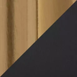 New Kirklands Home Remy & Gold Swivel Bar Stools, Set of 2 Black