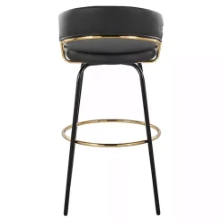 Clearance Kirklands Home Remy Swivel Bar Stools, Set of 2 Black