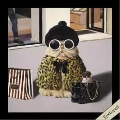 Clearance Kirklands Home Retail Therapy Cat Framed Art Print