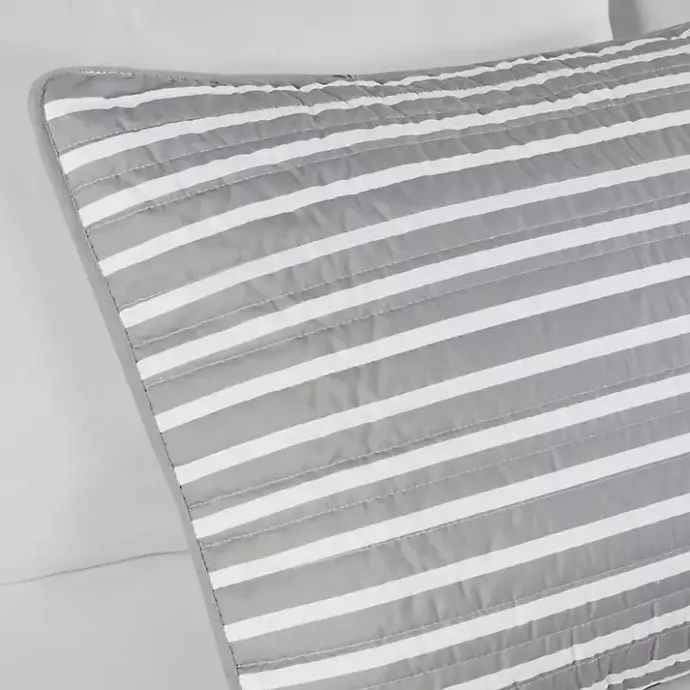 New Kirklands Home Reversible Stripes 5-pc. Full/Queen Quilt Set