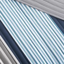 New Kirklands Home Reversible Stripes 5-pc. Full/Queen Quilt Set