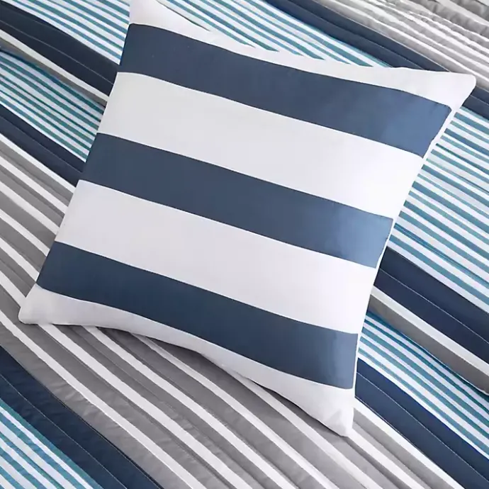 New Kirklands Home Reversible Stripes 5-pc. Full/Queen Quilt Set