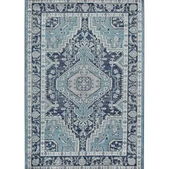 Sale Kirklands Home Rieda Midnight Blue Area Rug, 5x7